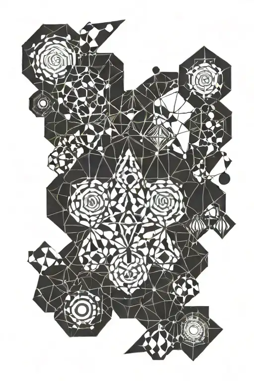 LSD molecule tattoo design idea