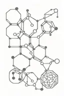 LSD molecule tattoo design idea