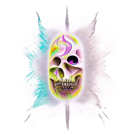 soul leaving the body  tattoo design idea