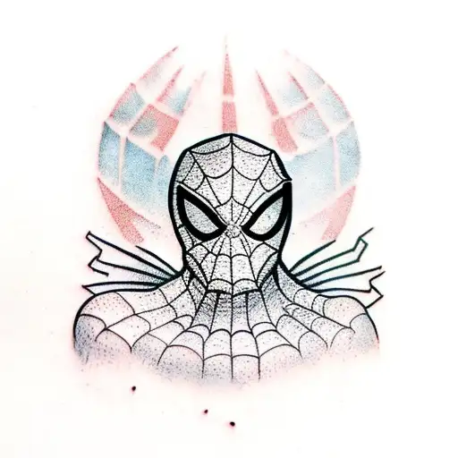 mexican spiderman tattoo design idea