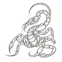 scorpion stinging a heart tattoo design idea
