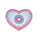  heart mandala tattoo design idea