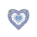  heart mandala tattoo design idea