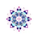  heart mandala tattoo design idea