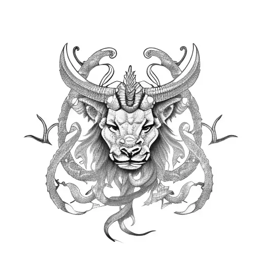 capricorn aires leo cancer scorpio zodiac symbols tattoo design idea