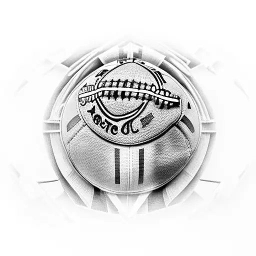 A football stadium surrounded by ancient Greek ruins tattoo design idea