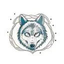 half bear half wolf tattoo design idea