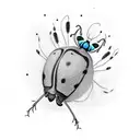  firefly and ladybug tattoo design idea