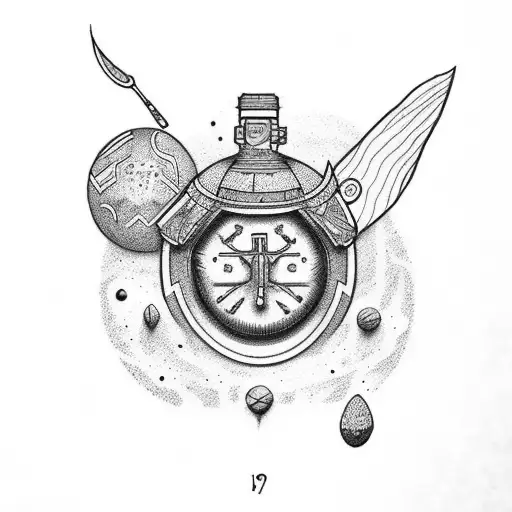 Joshua 1:9 with space tattoo design idea