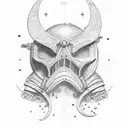 Joshua 1:9 with space tattoo design idea