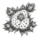 Prickly pear  tattoo design idea