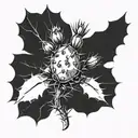 Prickly pear cactus tattoo design idea