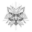 philippine eagle inside a triangle tattoo design idea