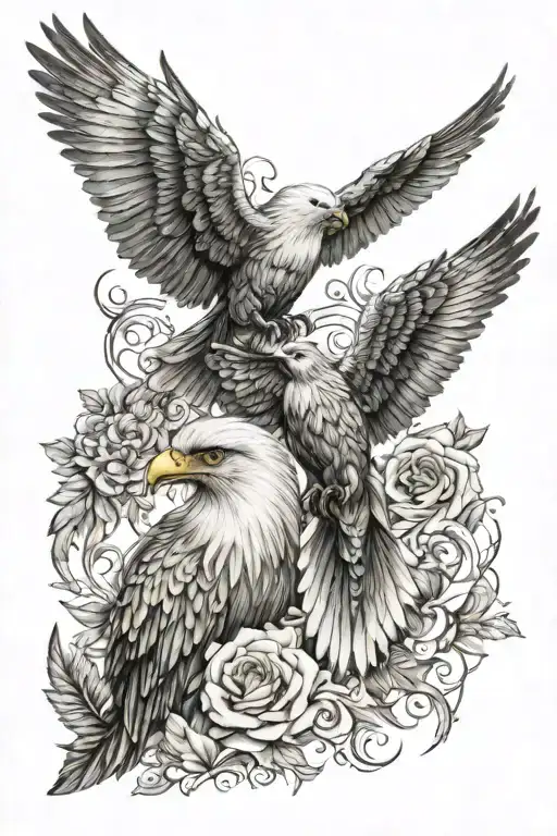 soul mates divine counterparts tattoo design idea