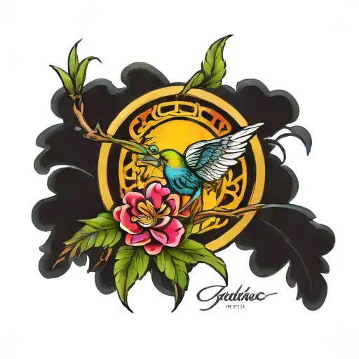 "Paradise" by coldplay music tattoo design idea