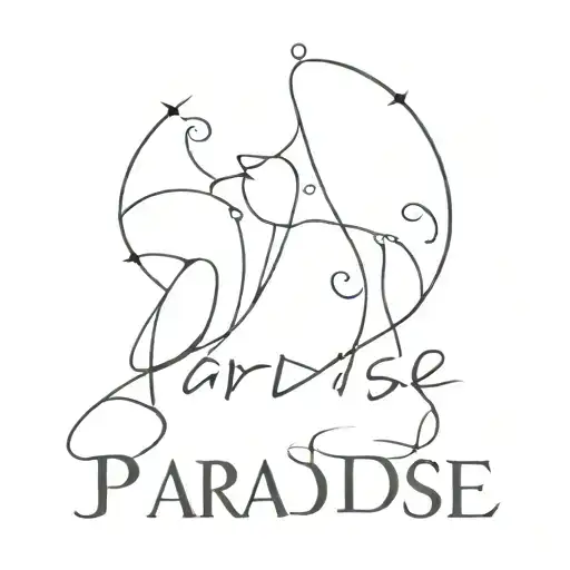 The song "Paradise" by Coldplay  tattoo design idea