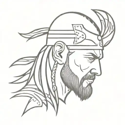 Ragnar Lothbrok crow tattoo head Vikings TV series  tattoo design idea