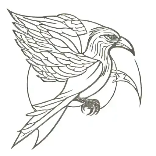 Viking, crow, supernatural tattoo design idea