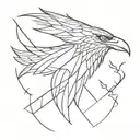 Viking, crow, supernatural tattoo design idea