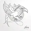 Viking, crow, supernatural tattoo design idea