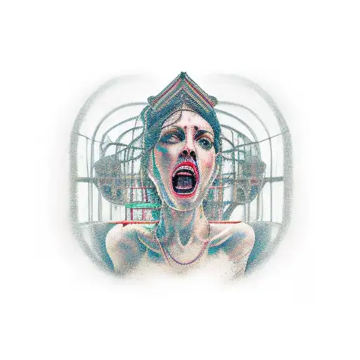 Her Body was my temple now is prison tattoo design idea