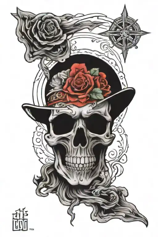 el Camino meeting with a state case to heaven tattoo design idea