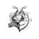 broken heart tattoo design idea