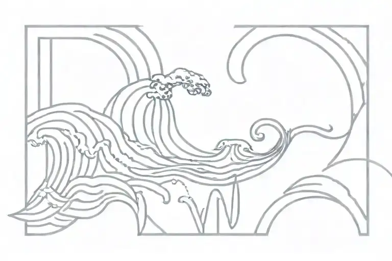 sea wave adding You're spring to me All things to me Don't you know you're life itself tattoo design idea