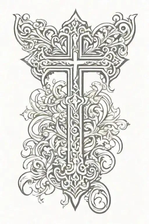 Cross tattoo tattoo design idea