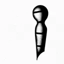 bowling pin tattoo design idea
