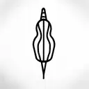 bowling pin tattoo design idea