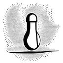 bowling pin tattoo design idea