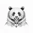 bears, beavers, turtles and pandas together tattoo design idea