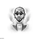 nipsey hussle as joker tattoo design idea