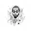 nipsey hussle as joker tattoo design idea