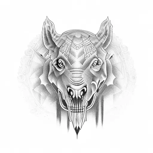 banjo with nation tattoo design idea