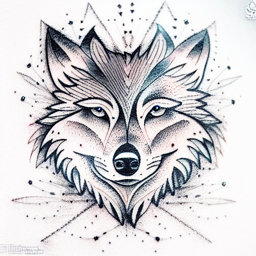 Wolf tattoo design idea