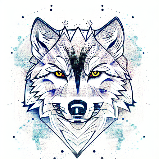 Wolf tattoo design idea