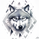 Wolf tattoo design idea