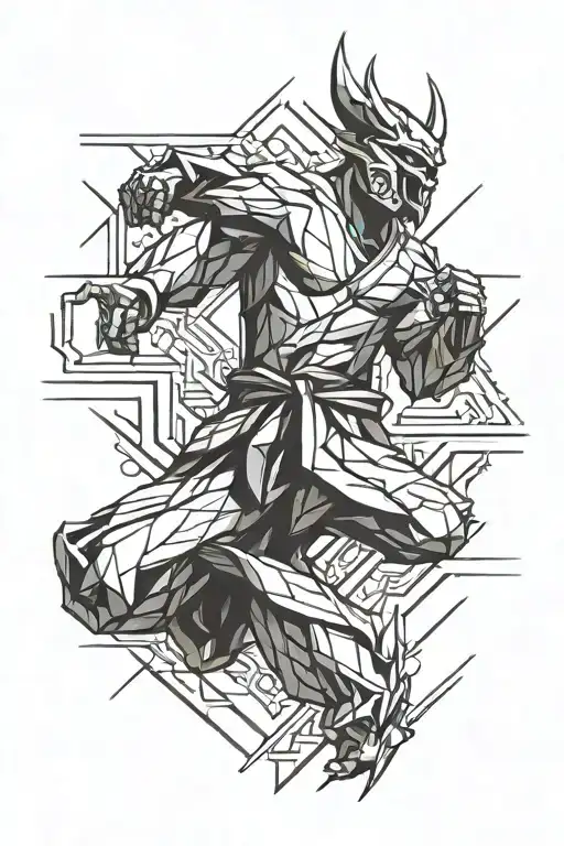 taekwondo tattoo design idea