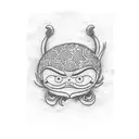 Japan light one piece  tattoo design idea