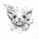 britney spears with milk tattoo design idea