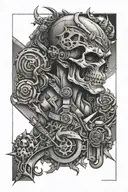 discipline hard work tattoo design idea