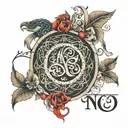 Luca, Aron, Emre name written tattoo design idea