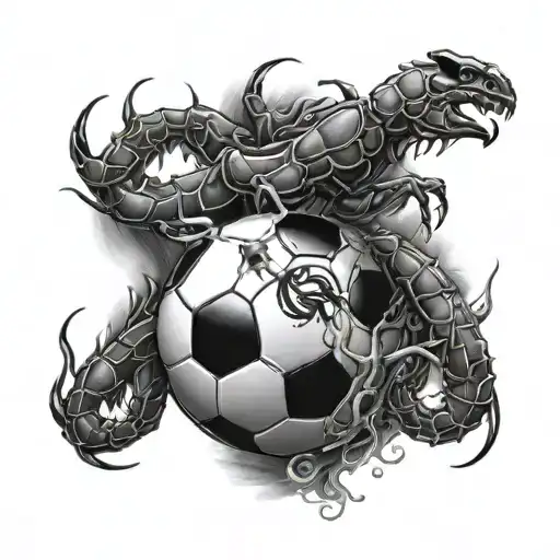 Scorpio and spartak football club tattoo design idea