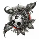 Scorpio and spartak football club tattoo design idea