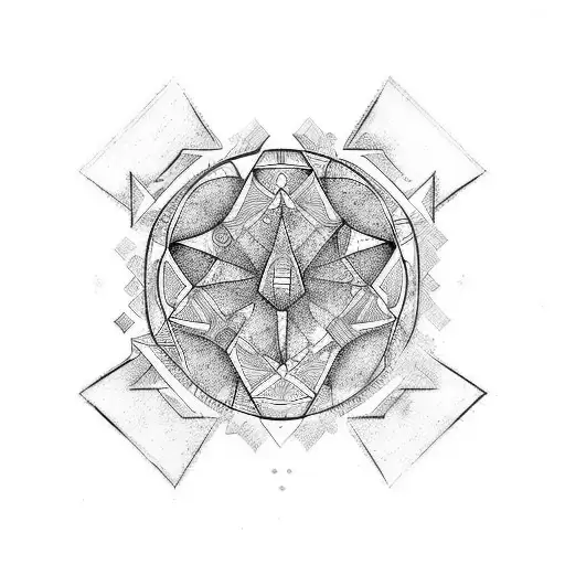 symbols of 4 cardinal virtues of stoicism  tattoo design idea