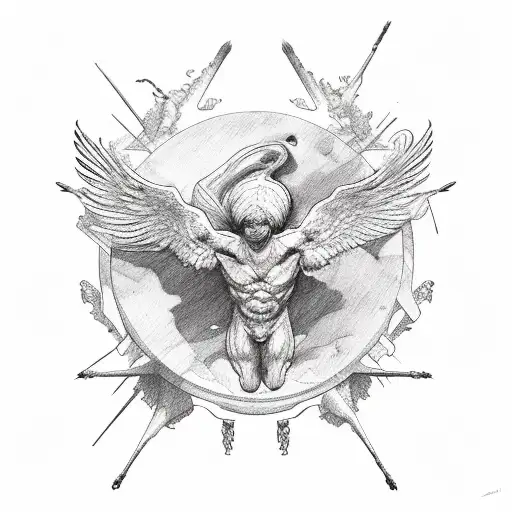 Icarus  tattoo design idea