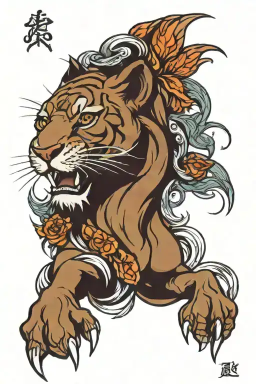 hors leon tattoo design idea