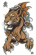 hors leon tattoo design idea